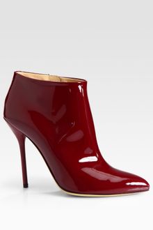 Gucci Noah Patent Leather Ankle Boots - Lyst