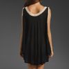 Mink Pink Avalon Crochet Kaftan in Black - Lyst