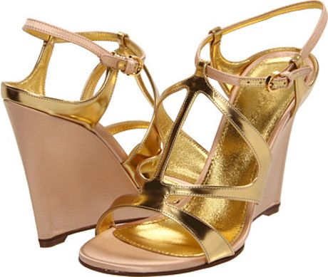 sergio rossi gold sandals