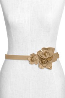 Tarnish Flower Faux Leather Belt - Lyst