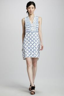 Tibi Nadia Printed Silk Dress - Lyst