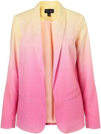 Topshop Coord Ombre Fluid Blazer - Lyst