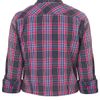Topshop Tie Front Checked Shirt in Purple - Lyst