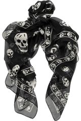  Chiffon Skull Scarf