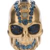 Alexander Mcqueen Punk Skull Ring in Blue (gold) - Lyst