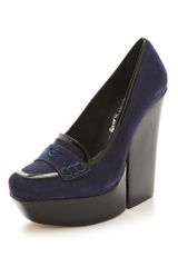 Alice + Olivia Saffi Cutout Loafer Pumps
