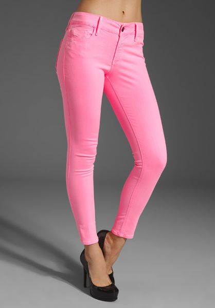 Black Orchid Skinny Denim in Blue (neon pink) - Lyst