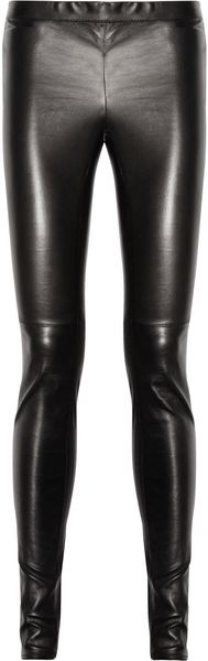 Gucci Stretch Leather Skinny Pants - Lyst