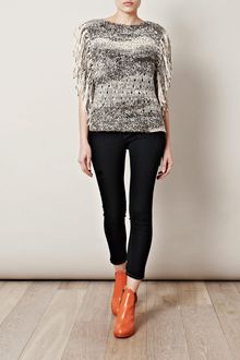 Isabel Marant Agora Fringed Poncho Top - Lyst