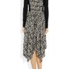 Jason Wu Printed Silk Crepe De Chine and Jersey Dress in Gray (black) - Lyst