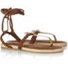 Jimmy Choo Peppin Snakeskin and Suede Sandals in Gold - Lyst