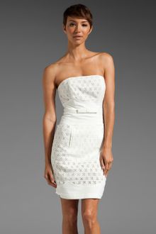 Plenty By Tracy Reese Scalloped Strapless Dress - Lyst