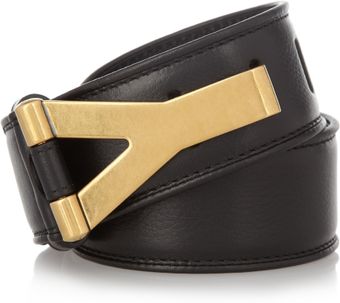Yves Saint Laurent Chyc Leather Waist Belt - Lyst