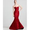 Zac Posen Strapless Gown Sweetheart in Red (poppy) - Lyst