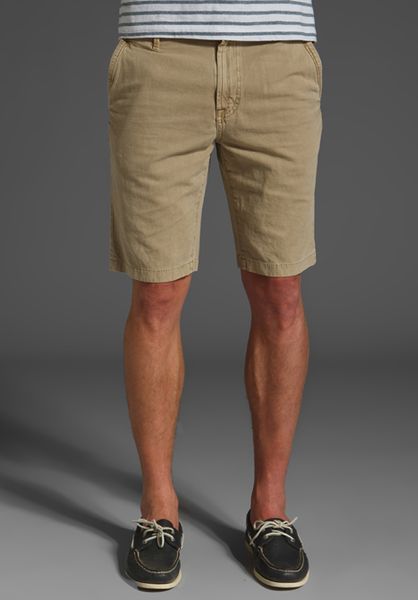 7 For All Mankind Chino Short in Khaki for Men - Lyst