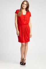 DKNY Pleatedfront Dress