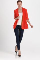 Elizabeth And James James Silk Blazer