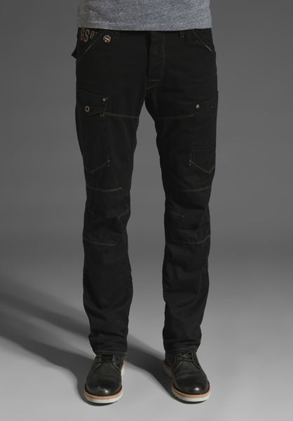 G-star Raw General 3d Tapered Pant in Black for Men - Lyst