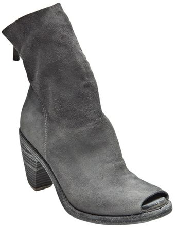 Guidi Peep Toe Bootie - Lyst
