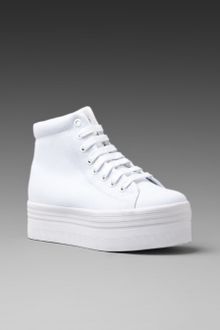 Jeffrey Campbell Homg Platform Sneaker in Whitewhite - Lyst