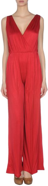 Lucy In Disguise Trouser Dungaree in Red - Lyst