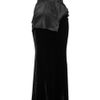 Marchesa Duchess Satin And Velvet Bustier Dress in Black - Lyst