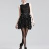 Oscar De La Renta Lace Lasercut Combo Dress in Black - Lyst
