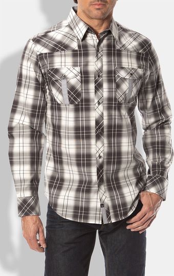 7 Diamonds Night Fever Plaid Sport Shirt - Lyst
