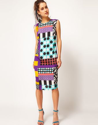 ASOS Collection Asos Midi Dress in Rocco Print - Lyst