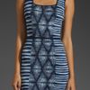 Bcbgmaxazria Printed Tank Dress in Blue (dark ink combo) - Lyst