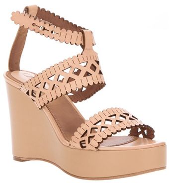 Chloé Wedge Sandal - Lyst