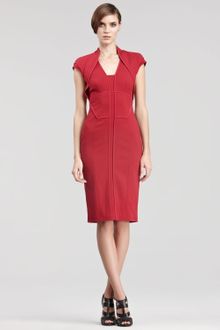 Elie Saab Folded Cap-sleeve Dress - Lyst
