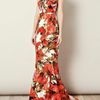 Erdem Rhiannon Strapless Dress in Orange (red) - Lyst