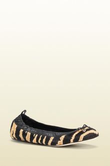 Gucci Blake Interlocking G Bow Ballerina Flat - Lyst