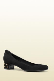 Gucci Jacquelyne Studded Low Heel Pump - Lyst