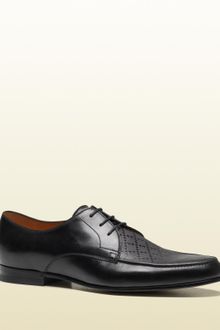Gucci Laceup Shoe with Diamante Detail - Lyst