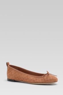 Gucci Bow Ballerina Flat - Lyst