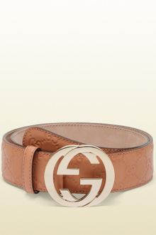 Gucci Belt with Interlocking G Buckle - Lyst