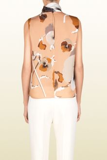 Gucci Pleated Sash Blouse - Lyst