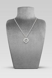Gucci Necklace with Interlocking Guilloché G Pendant - Lyst