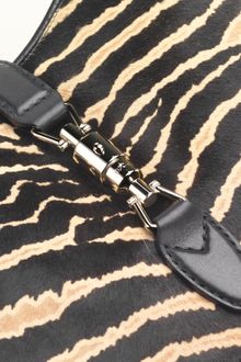 Gucci Jackie Zebra Print Calf Hair Shoulder Bag - Lyst
