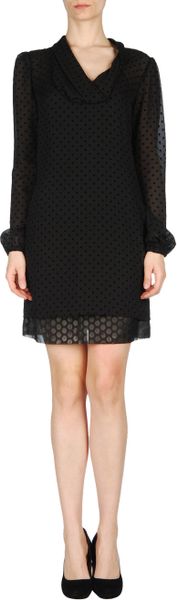 Liu Jo Short Dress in Black - Lyst