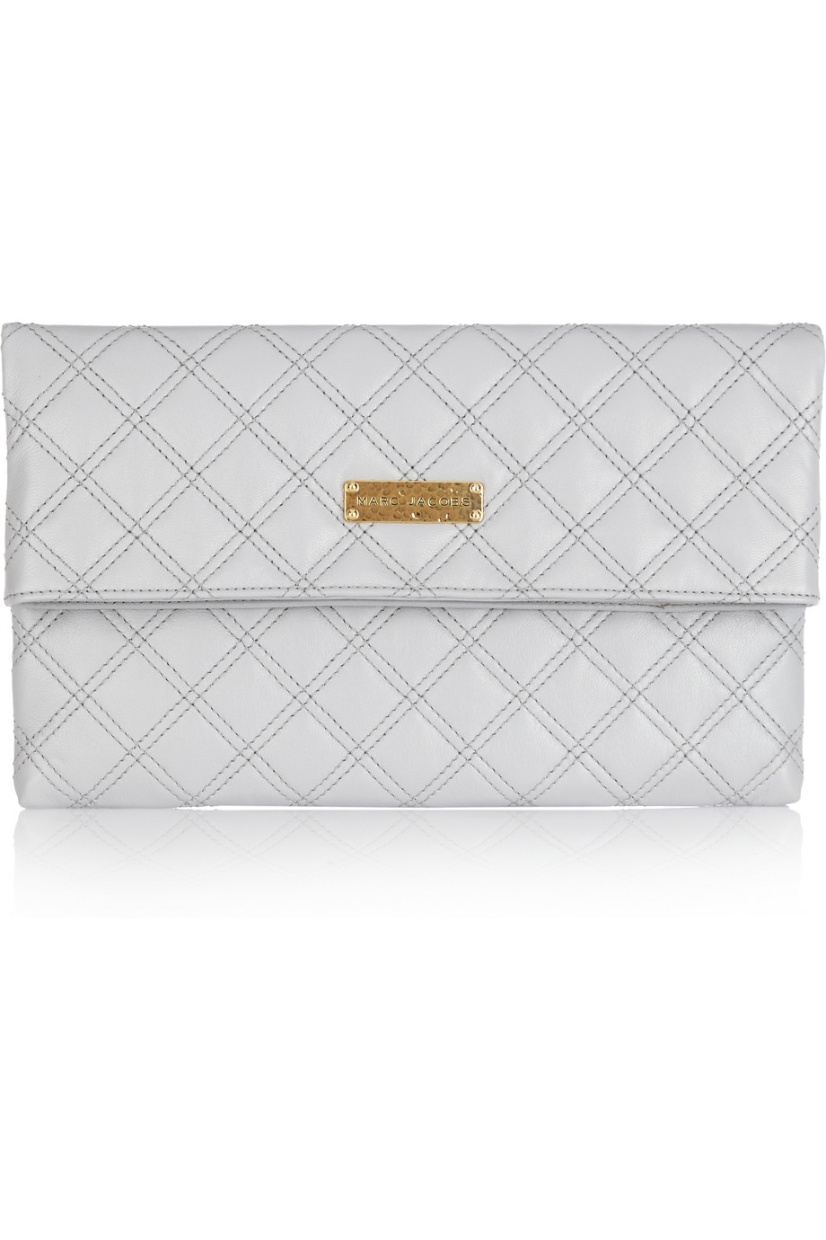Marc Jacobs Large Eugenie Quilted Leather Clutch in Beige (powder) Lyst