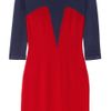 Markus Lupfer Bodice Intarsia Merino Wool Sweater Dress in Blue (navy) - Lyst