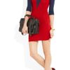 Markus Lupfer Bodice Intarsia Merino Wool Sweater Dress in Blue (navy) - Lyst