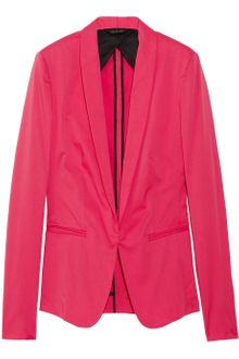 Rag & Bone Silver Tuxedo Cotton Blend Sateen Jacket - Lyst