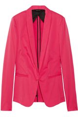 Rag & Bone Silver Tuxedo Cotton Blend Sateen Jacket