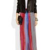 Rag & Bone Cicil Leather Trimmed Silk Chiffon Maxi Skirt in Multicolor (multicolored) - Lyst
