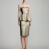 Stella Mccartney Metallic Bustier Dress in Gold (gldmet) - Lyst