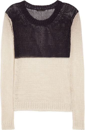 Theory Adoncia Knitted Linen Blend Sweater - Lyst